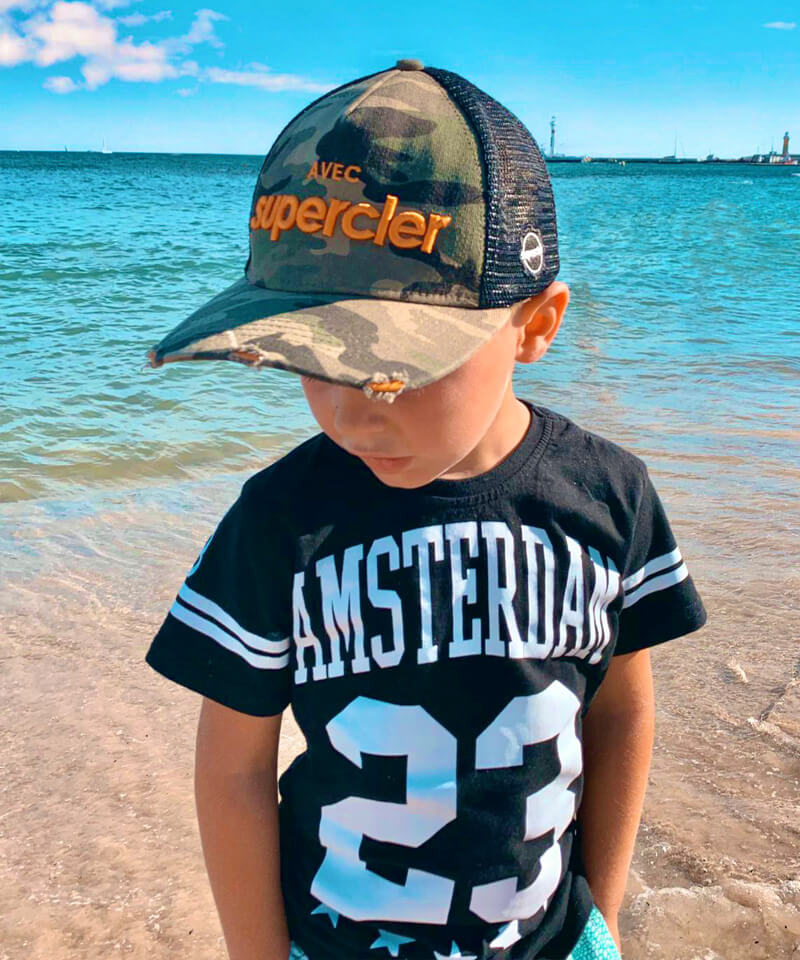 SUPERCLER MESH CAP CAMOUFLAGE KIDS